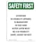 Signmission OSHA Sign, Attention Hi-Visibility Apparel, 10in X 7in Rigid Plastic, 7" W, 10" H, Portrait OS-SF-P-710-V-11033 - alternate 1